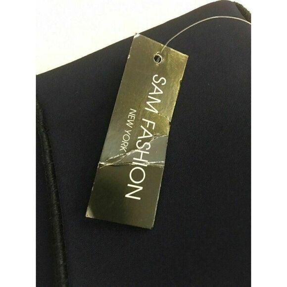 Sam Fashion New York New W Tag Solid Navy Blue Bubble Skirt Xs - Picture 7 of 8